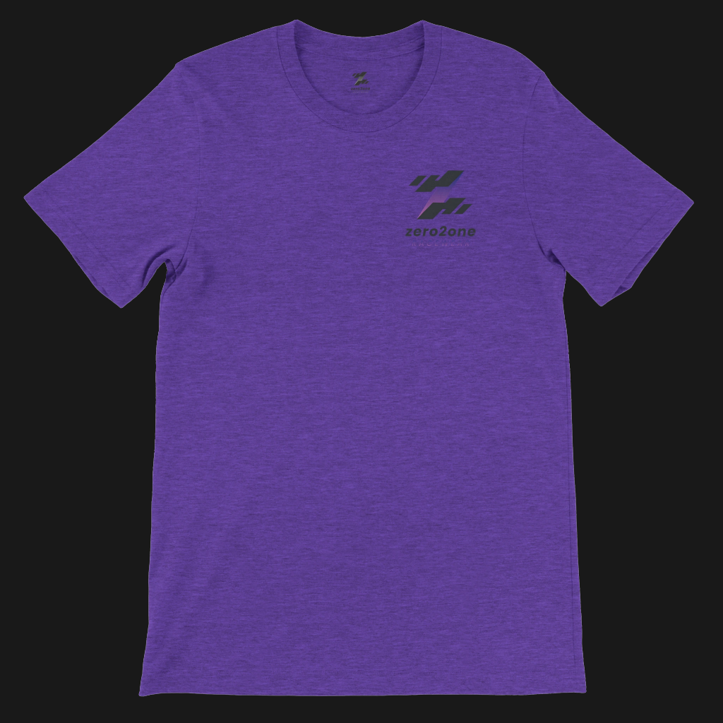 zero2one Academy Tee | Unisex | 100% cotton |