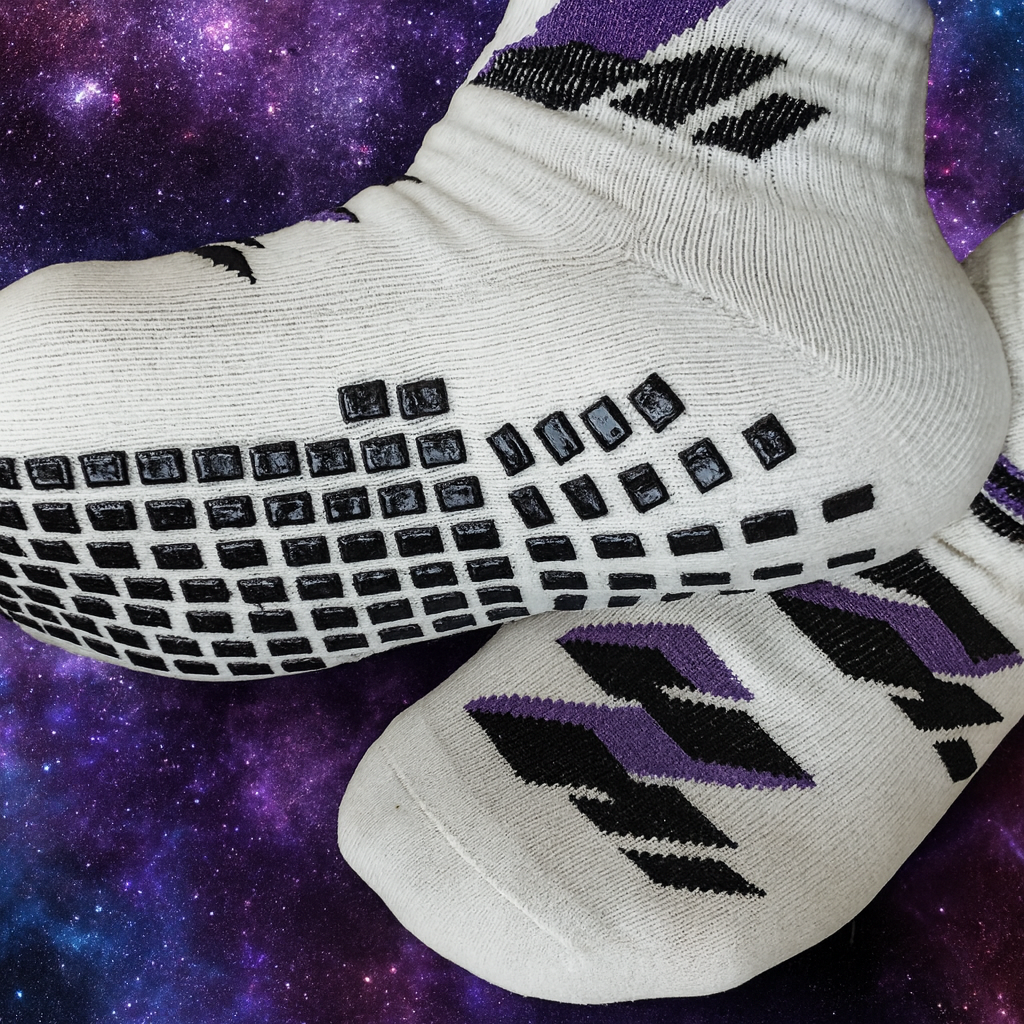 zero2one KwickGrip 1.0 | Sim racing grip socks | Crew cut | Men's | Large (US 9-12)